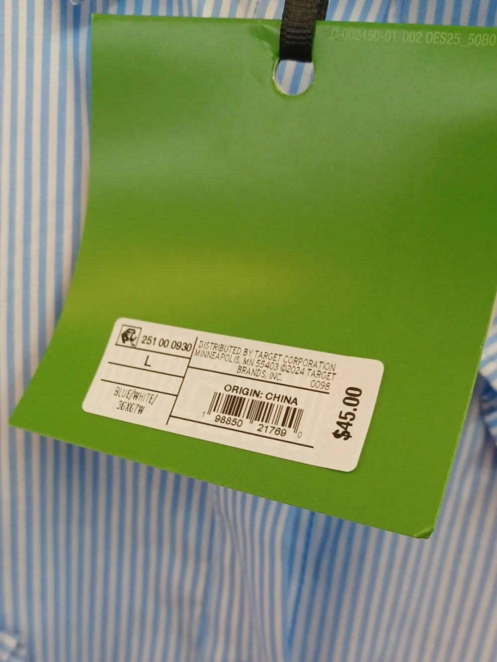 Kate Spade For Target Blue White Shirtdress NWT
